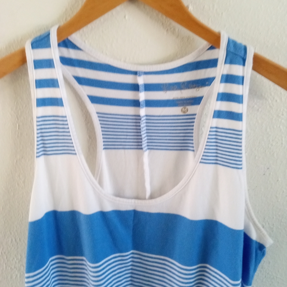 LILLY PULITZER "Melle" Bay Blue Coconut Stripe Pullover Dress | M - Picture 5 of 8
